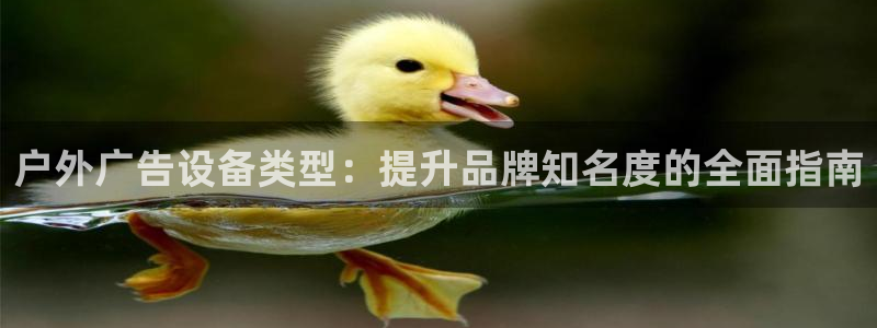 杏宇平台代理多少钱一次：户外广告设备类型：提升品牌知名度的全面指南
