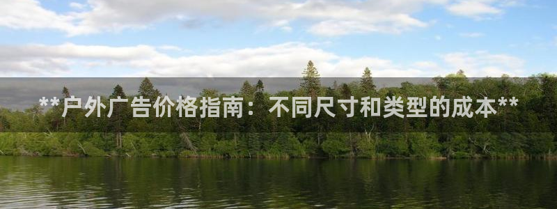 杏宇平台怎么样：**户外广告价格指南：不同尺寸和类型的成本**