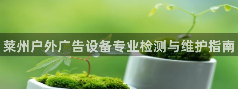 杏宇平台代理多少钱一次：莱州户外广告设备专业检测与维护指南