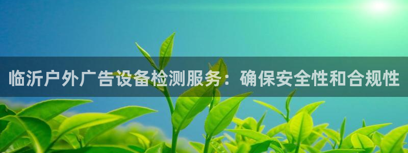 杏宇平台登录步骤：临沂户外广告设备检测服务：确保安全性和合规性