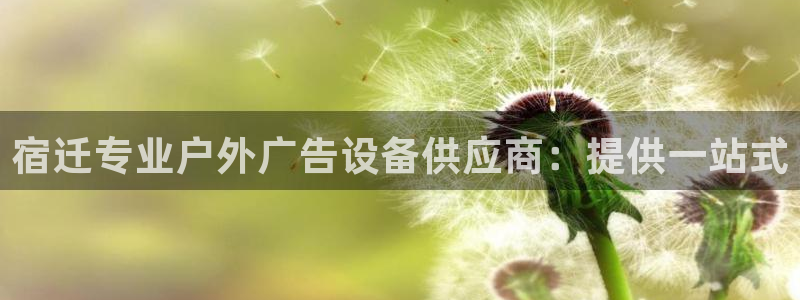 杏宇平台登陆：宿迁专业户外广告设备供应商：提供一站式