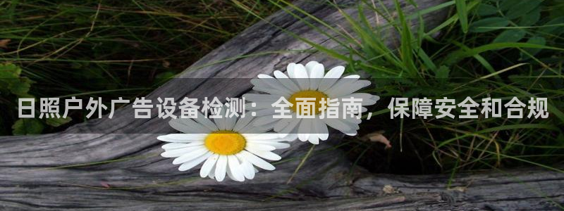 杏宇平台代理多少钱：日照户外广告设备检测：全面指南，保障安全和合规