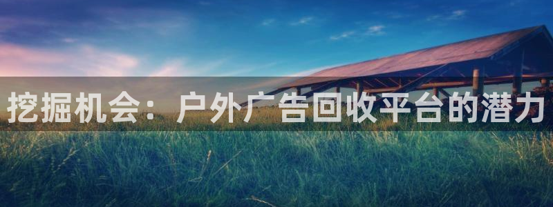 杏宇平台测速链接：挖掘机会：户外广告回收平台的潜力