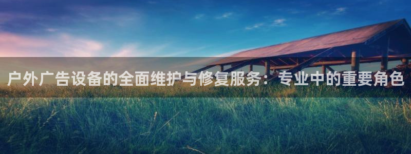 杏宇平台代理：户外广告设备的全面维护与修复服务：专业中的重要角色