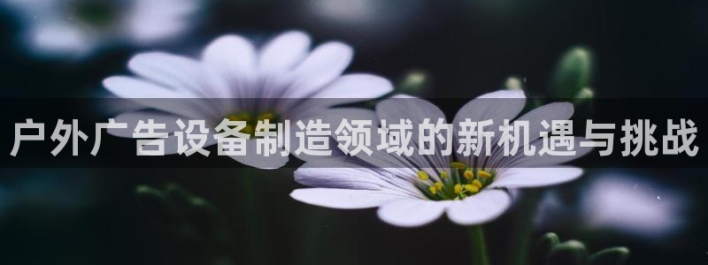 杏宇平台代理多少钱一个：户外广告设备制造领域的新机遇与挑战