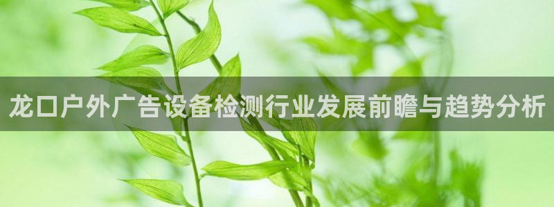 杏宇平台怎么样知乎：龙口户外广告设备检测行业发展前瞻与趋势分析
