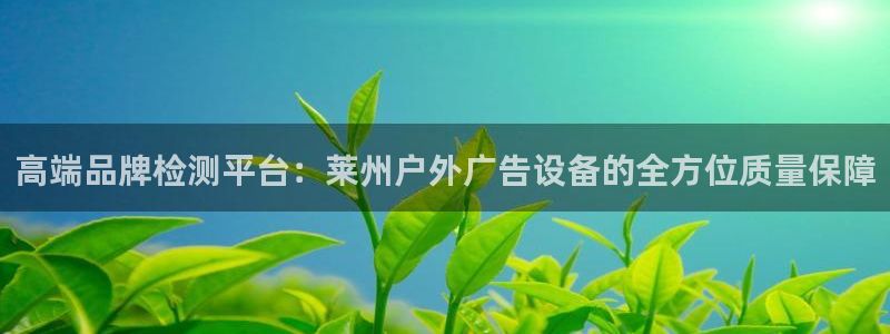 杏宇平台登录方法：高端品牌检测平台：莱州