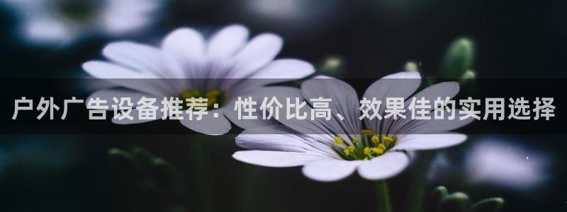 杏宇平台登录步骤图：户外广告设备推荐：性