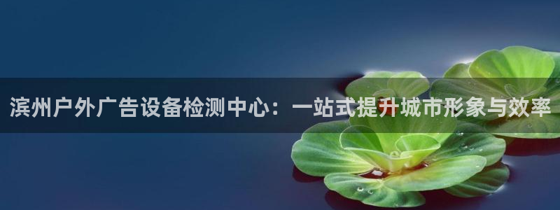 杏宇平台代理：滨州户外广告设备检测中心：