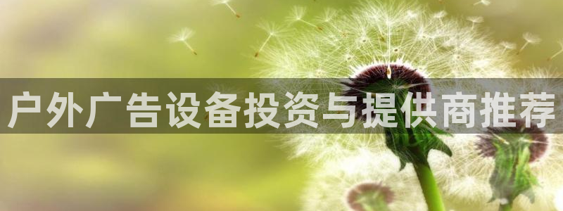 杏宇平台客服：户外广告设备投资与提供商推荐