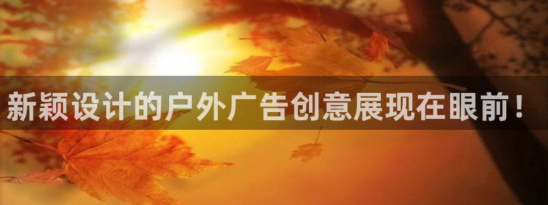 杏宇平台总代理：新颖设计的户外广告创意展