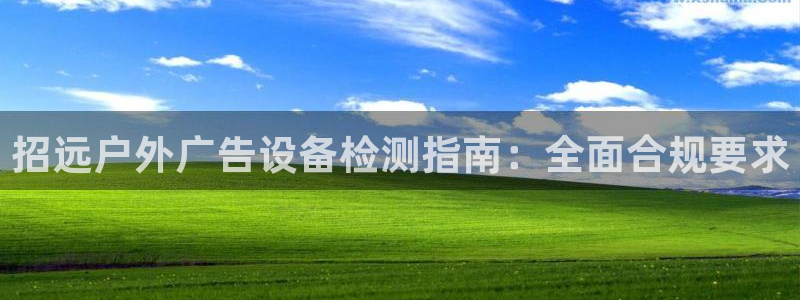 杏宇平台代理：招远户外广告设备检测指南：