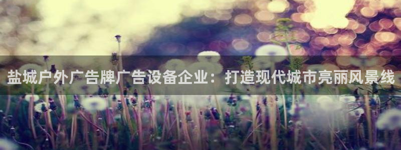 杏宇平台招商：盐城户外广告牌广告设备企业：打造现代城市亮丽风景线