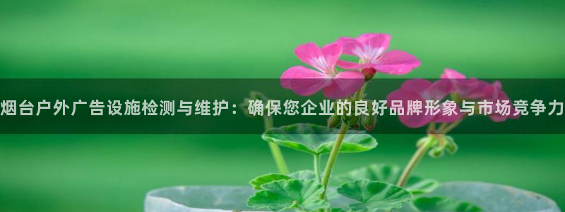 杏宇平台登录方法：烟台户外广告设施检测与维护：确保您企业的良好品牌形象与市场竞争力