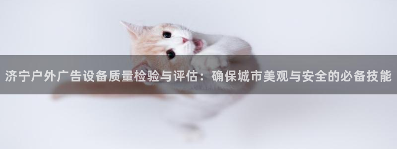 杏宇平台总代理电话：济宁户外广告设备质量检验与评估：确保城市美观与安全的必备技能